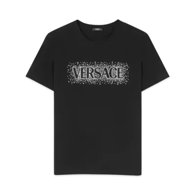 Versace Cielo Stellato Logo Slim-Fit T-Shirt "Black"