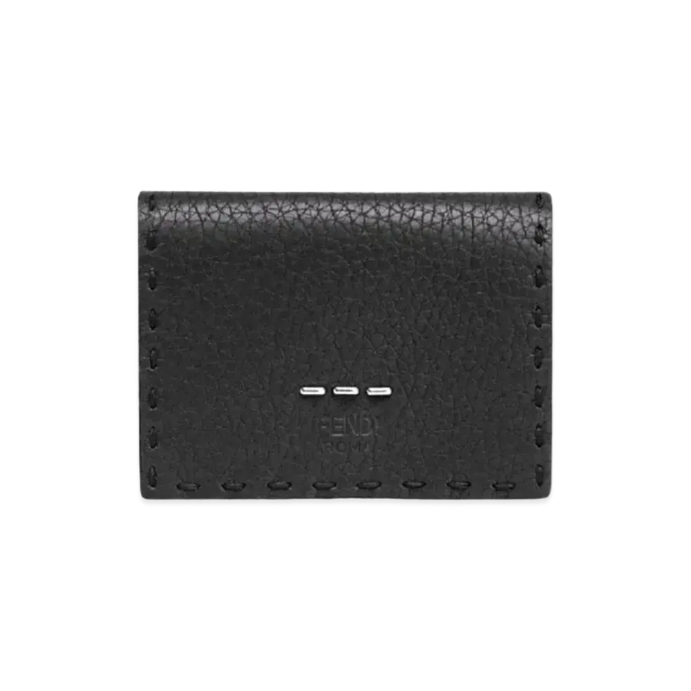 FENDI Micro Thrust Folded Wallet Leather "Black"