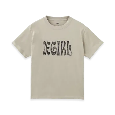 X-Girl Women's Studded Logo S/S Tee "Beige"