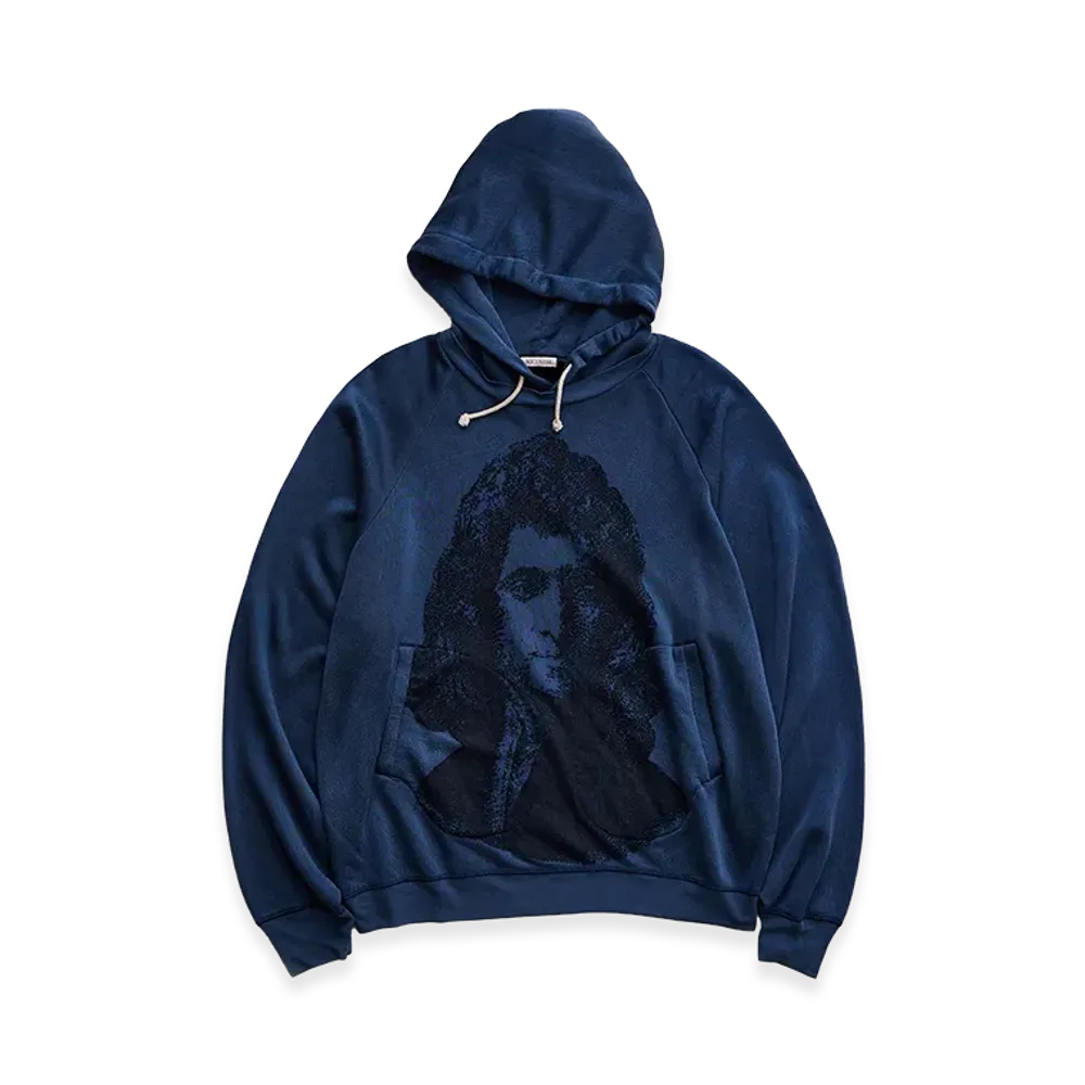 NICENESS R.Yeoman Cupra Jacquard Sweat Hoodie "Cyan"