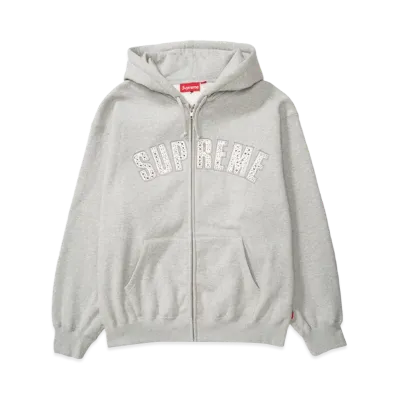 Supreme x B.B. Simon Zip Up Hooded Sweatshirt "Heather Grey"