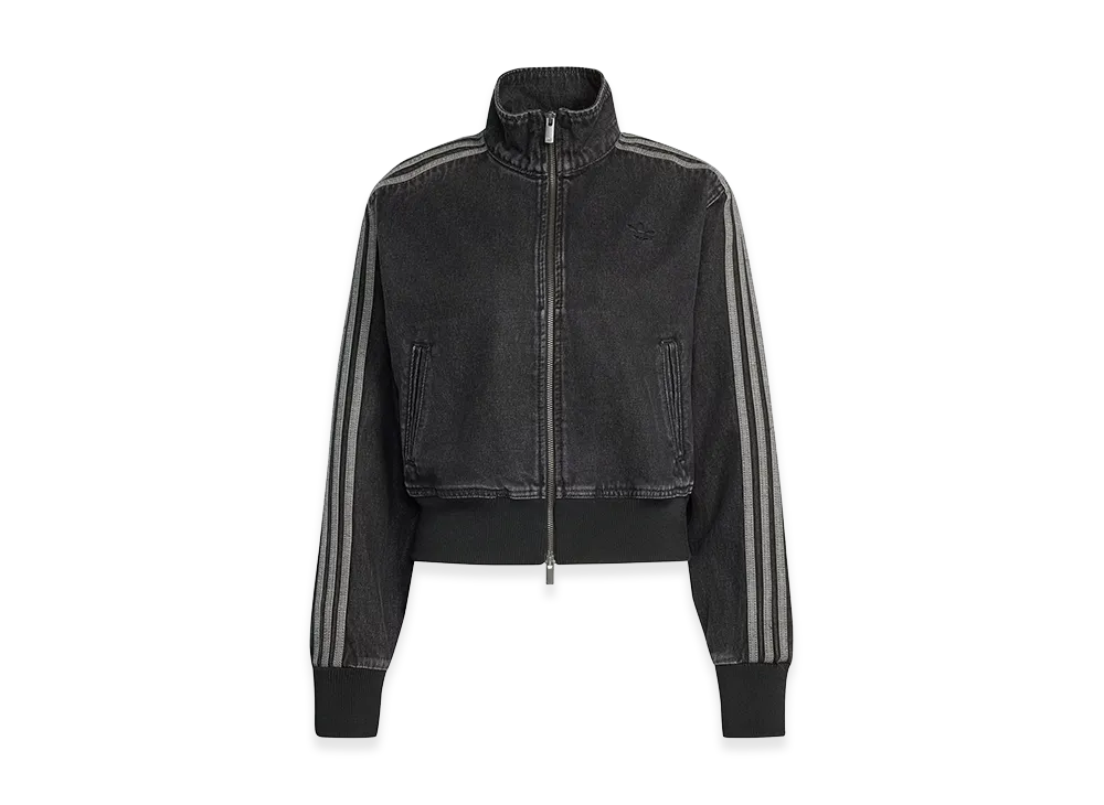 adidas Women's Firebird Denim Track Top "True Black Denim"