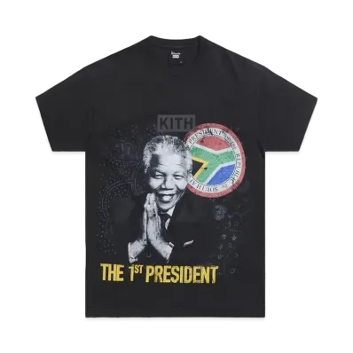 Kith x Mandela Day 2021 President Vintage Tee"Black"