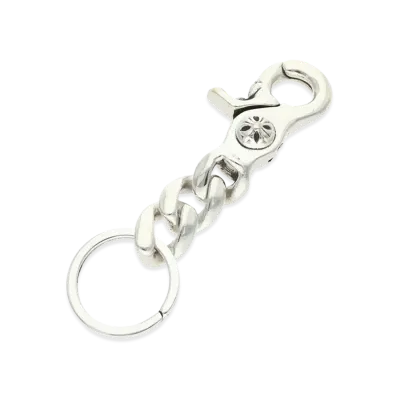 Chrome Hearts Short Classic Link Clip Keychain "Silver"
