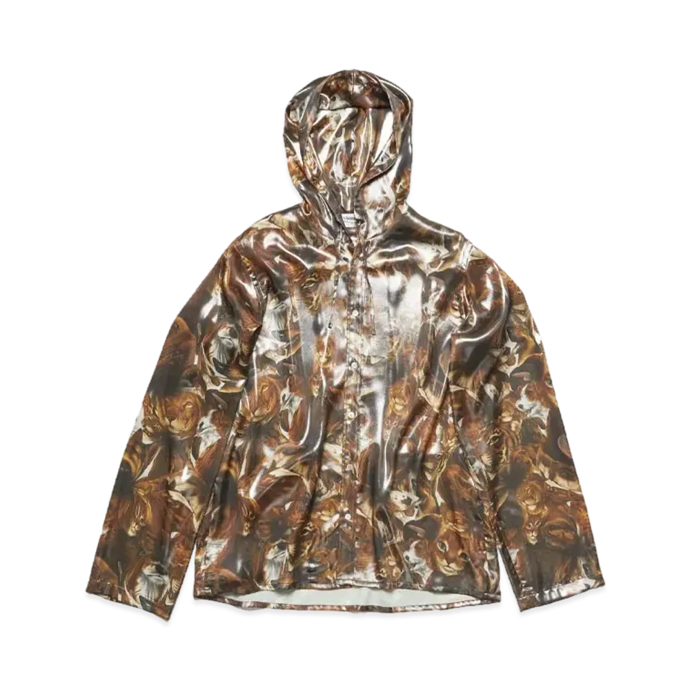 Acne Studios x Per B. Sundberg Foil Print Jacket "Cacao Brown Multi"
