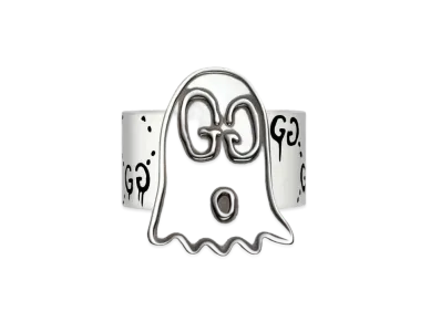 GUCCI Ghost Silver Ring "Silver"