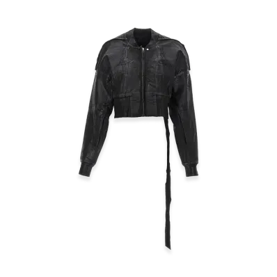 Rick Owens DRKSHDW Women's Flight' Bomber Jacket "Black"