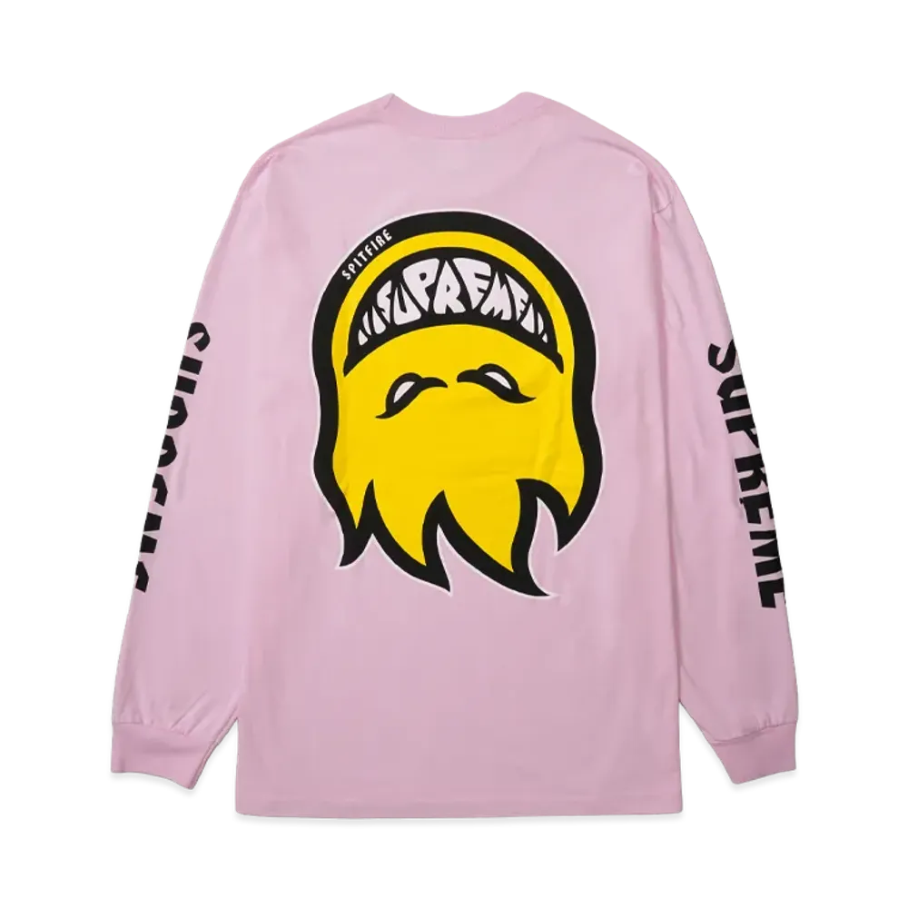 Supreme x Spitfire L/S Tee "Light Pink"