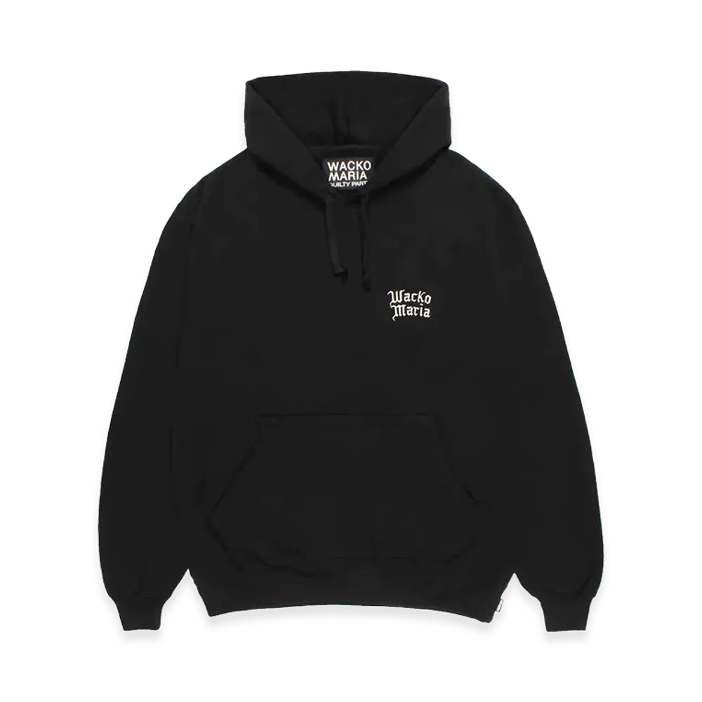 WACKO MARIA Heavy Weight Hooded Sweat Shirt "Black"