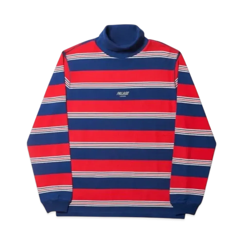 PALACE Striped High Roller Top "Red White"