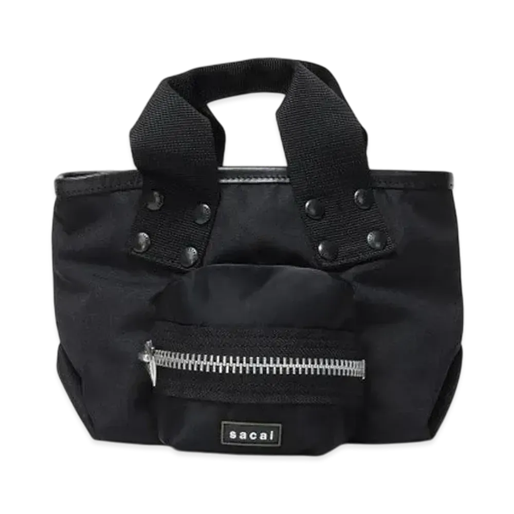 sacai Pocket Tote Bag Small "Black"