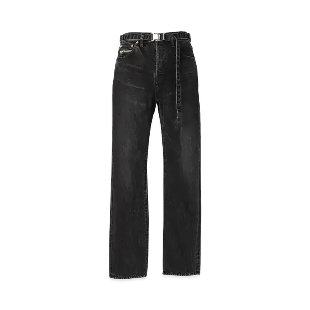 sacai Straight Denim Pants "Black"