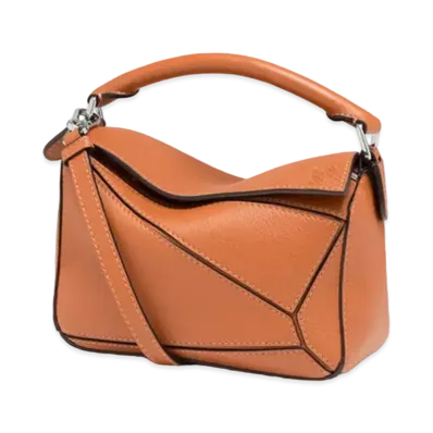 LOEWE Mini Puzzle Bag In Soft Grained Calfskin "Light Caramel"