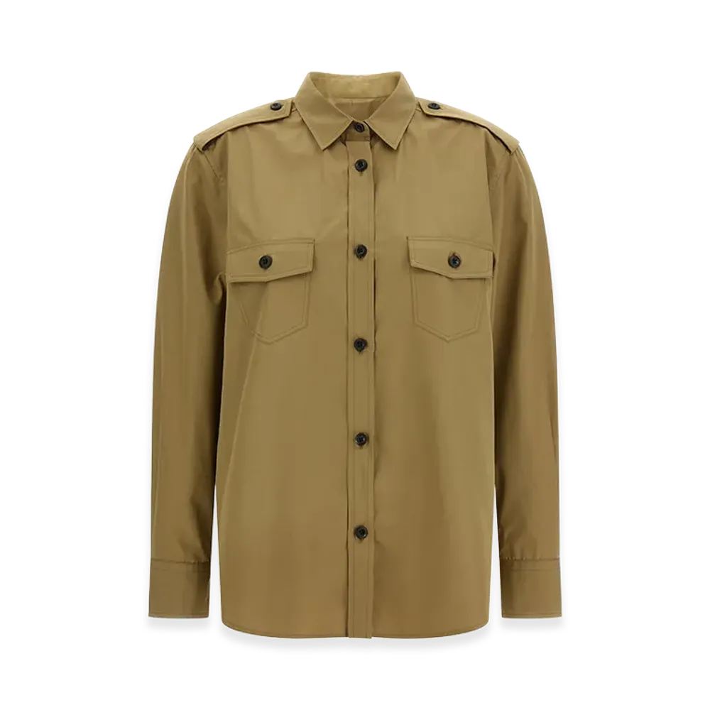 PRADA Women's Poplin Shirt "Beige"
