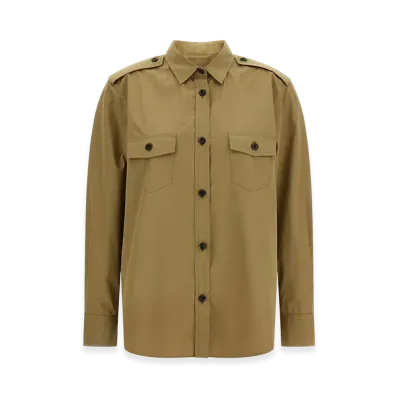 PRADA Women's Poplin Shirt "Beige"