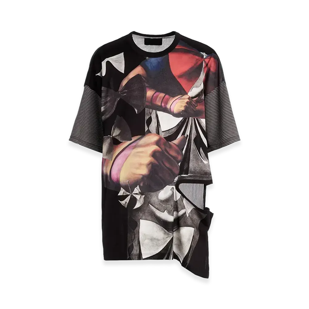 Ground Y x Taro Okamoto Patchwork T-shirts Collage Type:B "Blue"