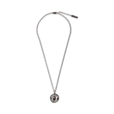 A BATHING APE Busy Works Necklace "Silver"