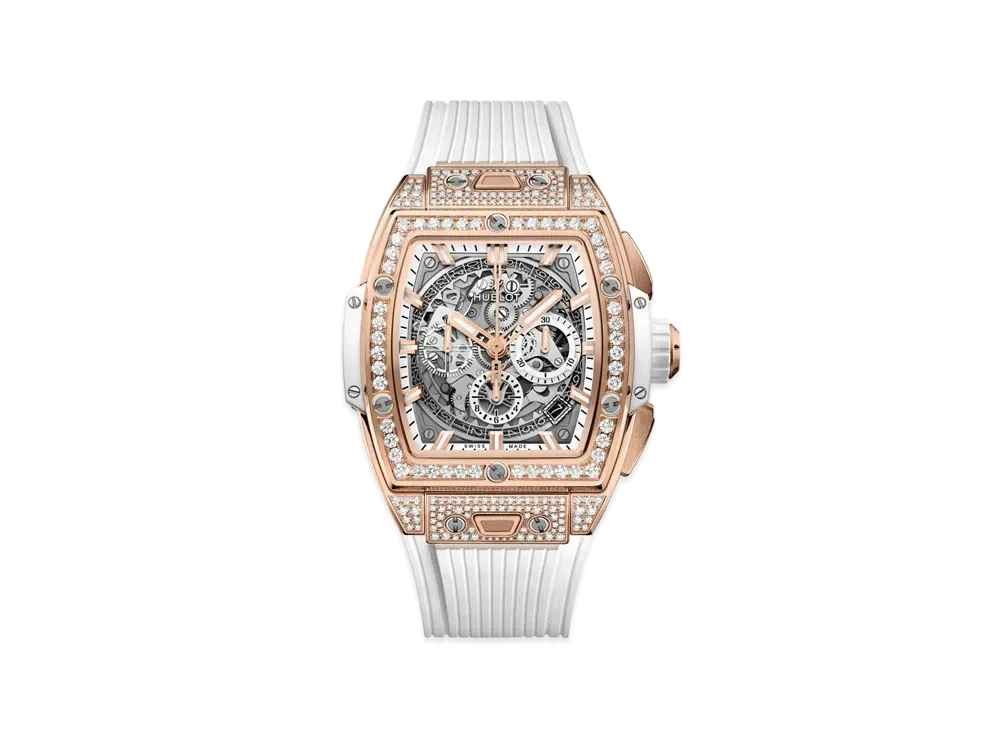 HUBLOT Spirit of Big Bang King Gold White Pave 42mm