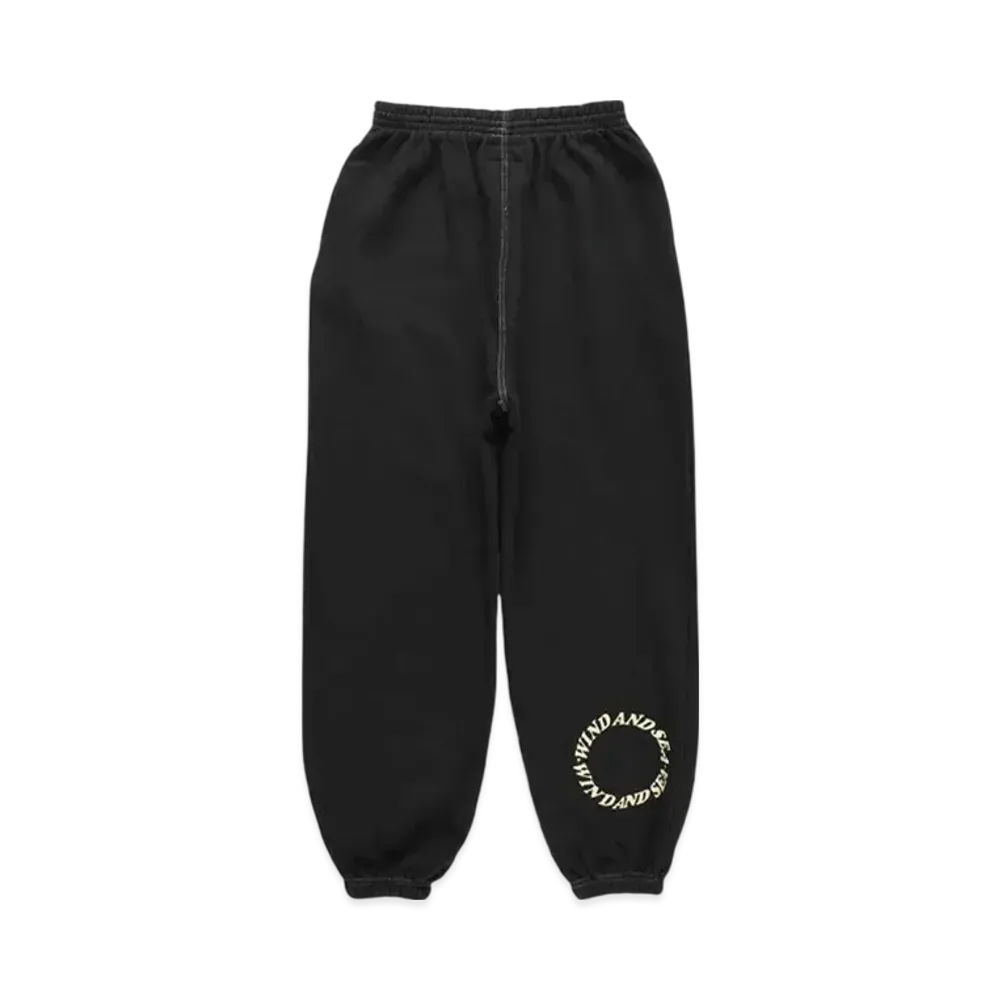 SAINT MXXXXXX x WIND AND SEA Circle Sweat Pants "Black"
