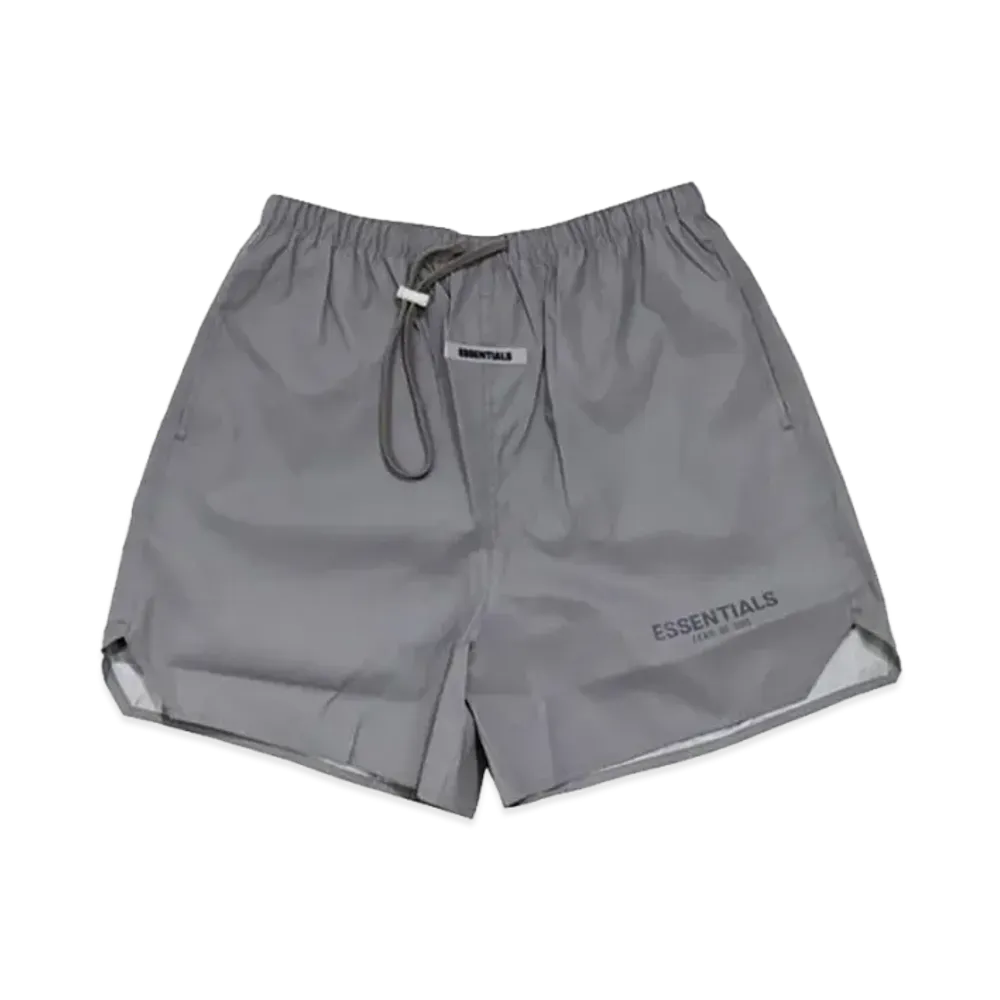 FEAR OF GOD ESSENTIALS Volley Shorts "Silver Reflective"