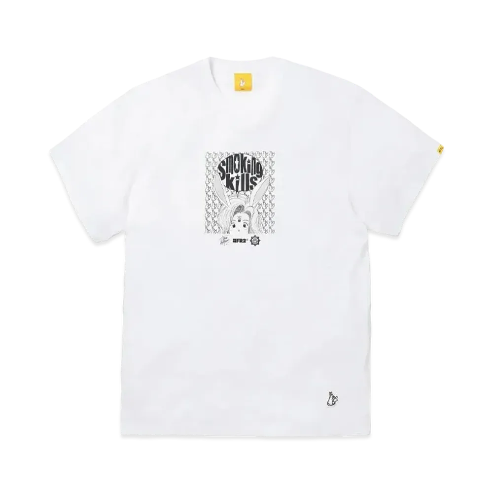 FR2 x Tatsuya Egawa x Shota Nakatsugawa Smoking kills T-shirt "White"