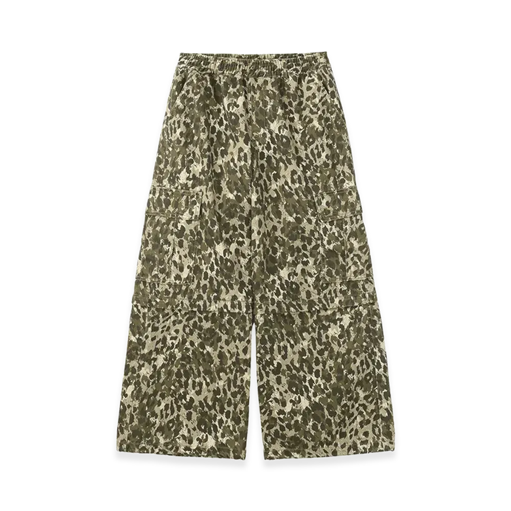 X-Girl Women's Washed 2Way Wide Leg Cargo Pants "Beige"