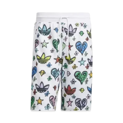 adidas JEREMY SCOTT Monogram Shorts "White"
