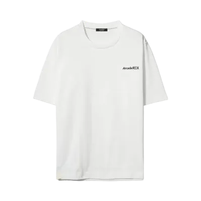 Arcade REX by ChroNoiR \ EMBROIDERY LOGO S/S T-SHIRT "WHITE"