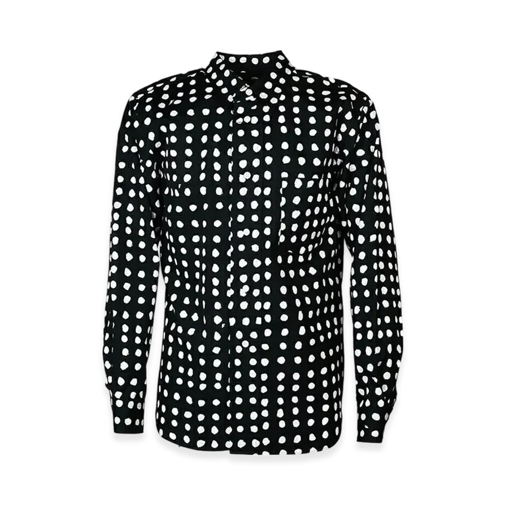 BLACK COMME des GARCONS x Filip Pagowski Cotton Broadcloth Print Shirt "Black"