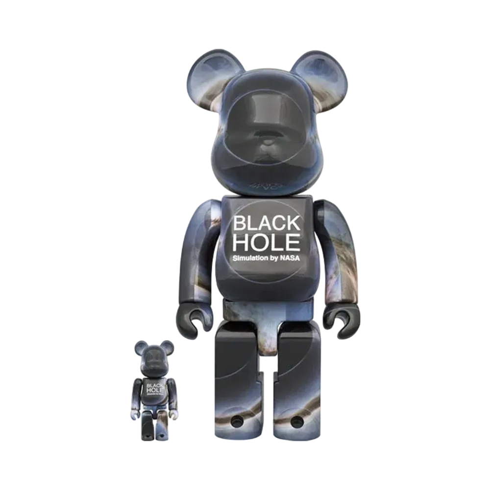 Bearbrick HOLE BLACK 100% & 400%