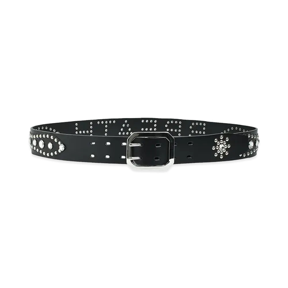 BREATH Studs Logo Belt "Black/Black"