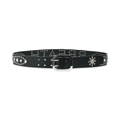 BREATH Studs Logo Belt "Black/Black"