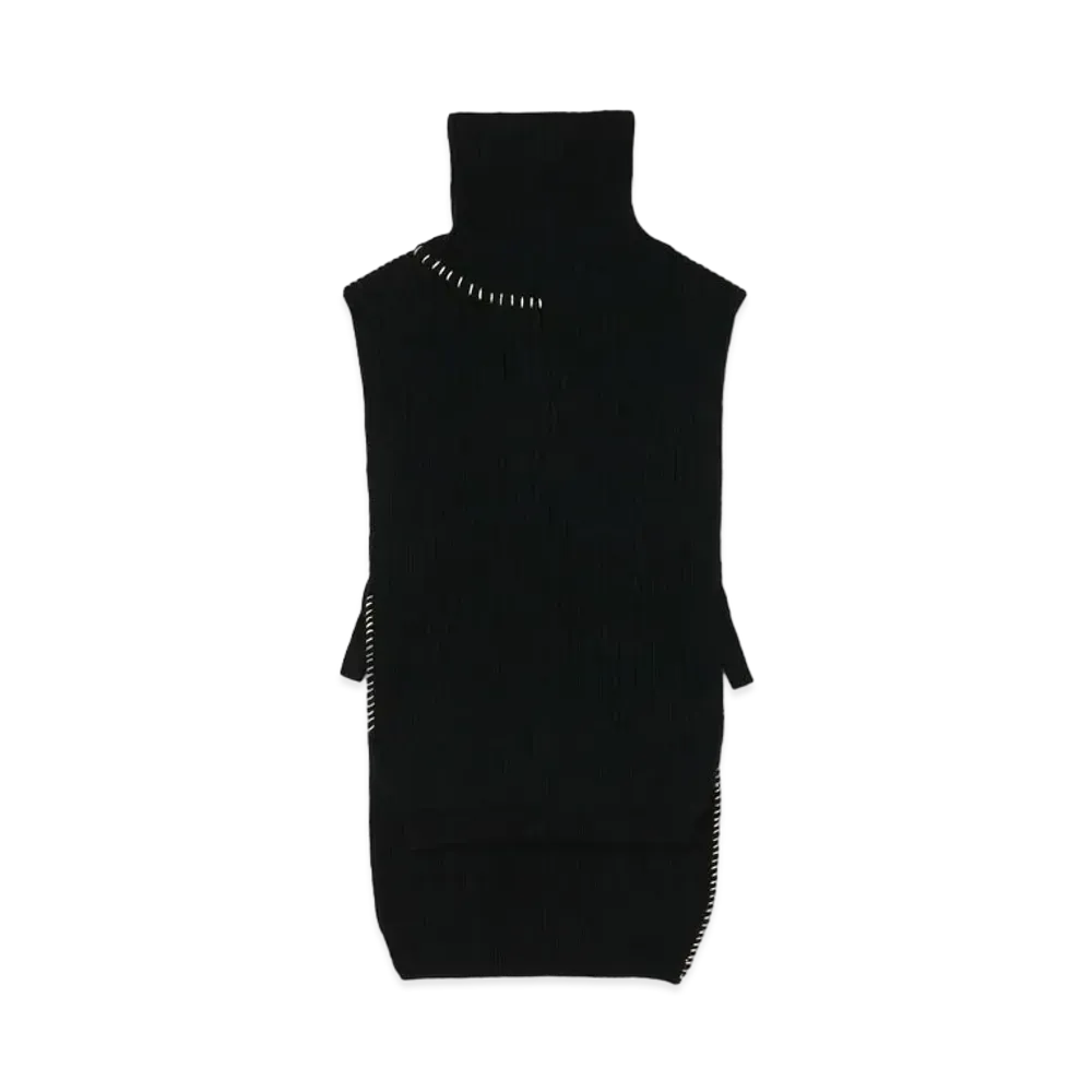 Yohji Yamamoto Y's SMOOTH LAMB LADDAER STITCH WEARABLE "Black"
