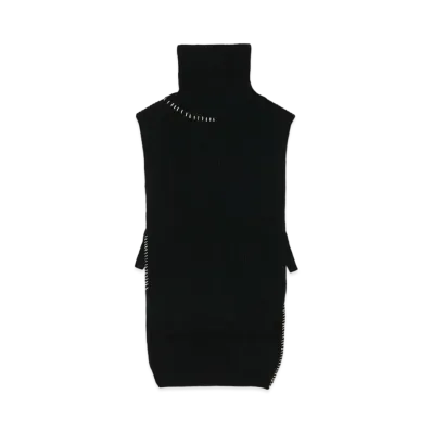 Yohji Yamamoto Y's SMOOTH LAMB LADDAER STITCH WEARABLE "Black"