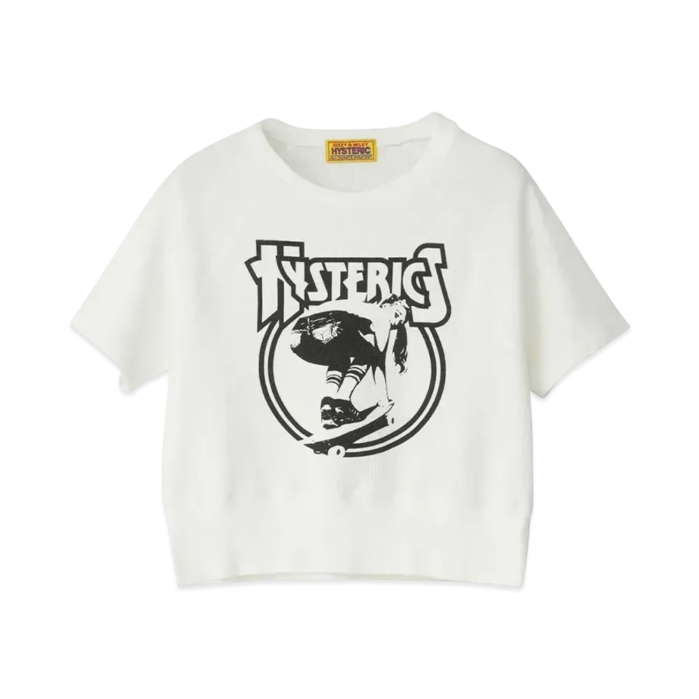 HYSTERIC GLAMOUR Board Girl Sweatshirt "White"