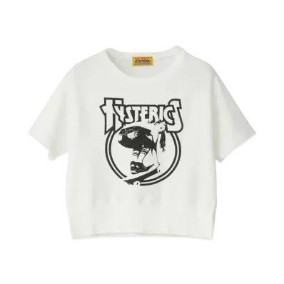 HYSTERIC GLAMOUR Board Girl Sweatshirt "White"