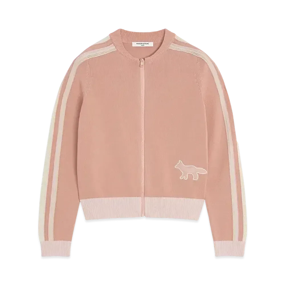 Maison Kitsune Flash Fox Zip Blouson "Peach Fruit"