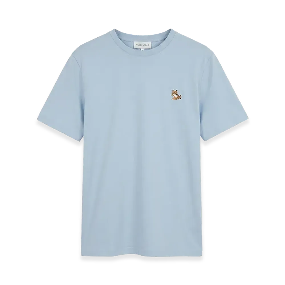 Maison Kitsune Chillax Fox Patch Short Sleeve T-Shirt "Blue"