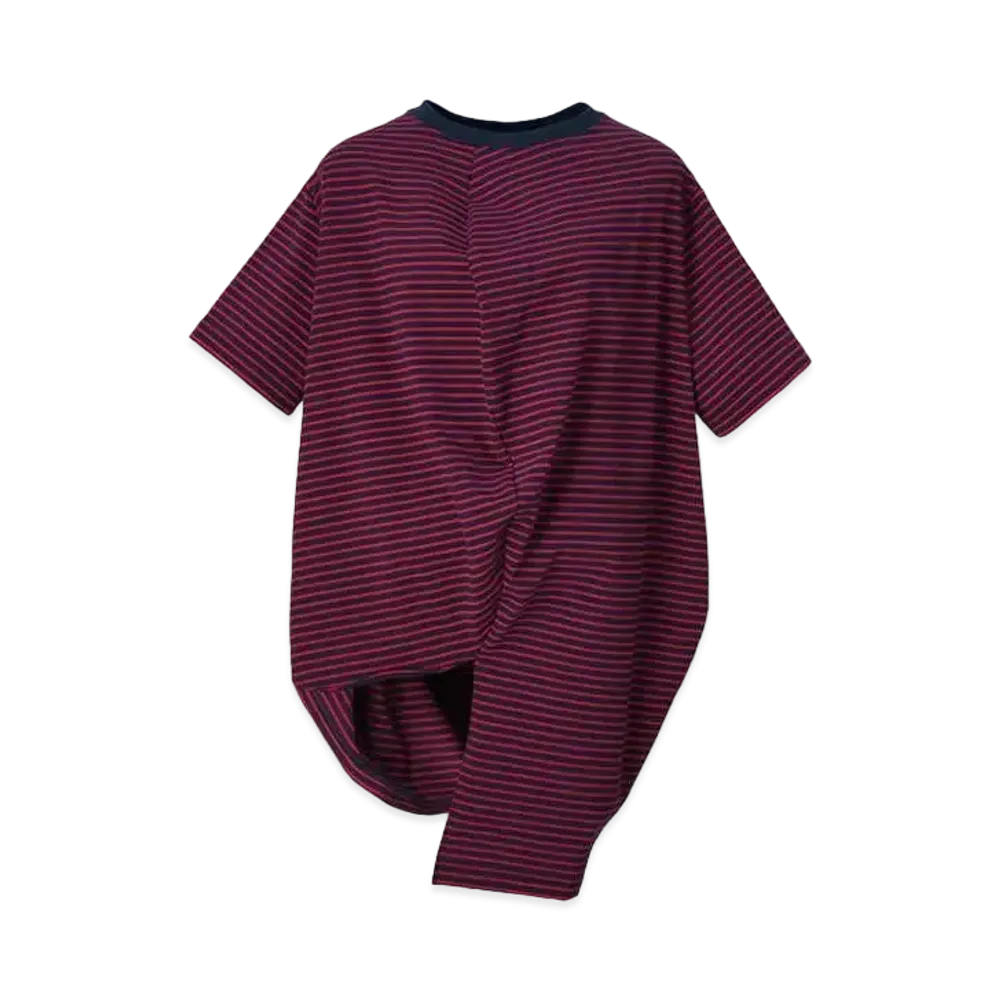 ANREALAGE Ball Border Tee "Navy/Red"