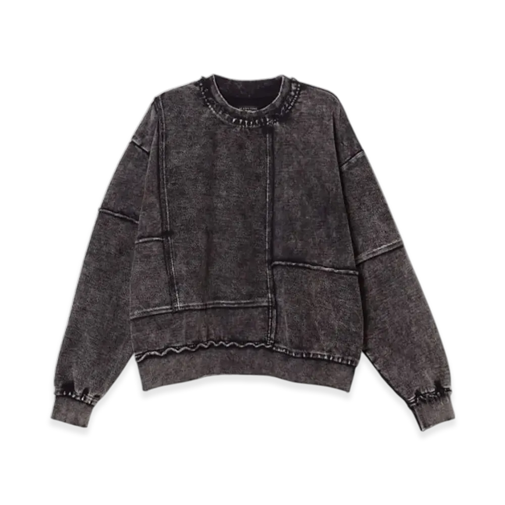 F-LAGSTUF-F Inside Out Boro Sweat "Black"