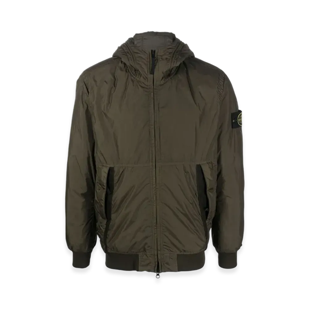 Stone Island 40823 Garment Dyed Crinkle Reps Recycled Nylon with Primaloft TC Jacket - 23FW "Olive Green"