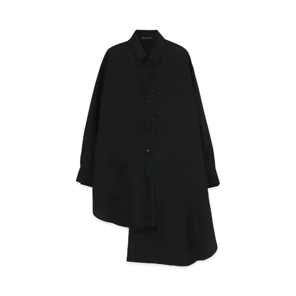 Yohji Yamamoto WOOL BIG SHIRT "Black"