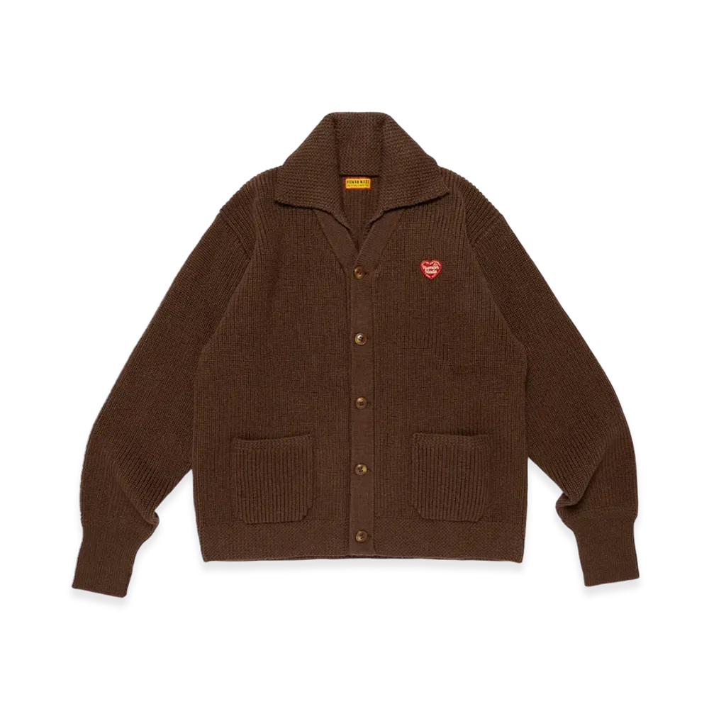 HUMAN MADE Knit Cardigan "Brown"