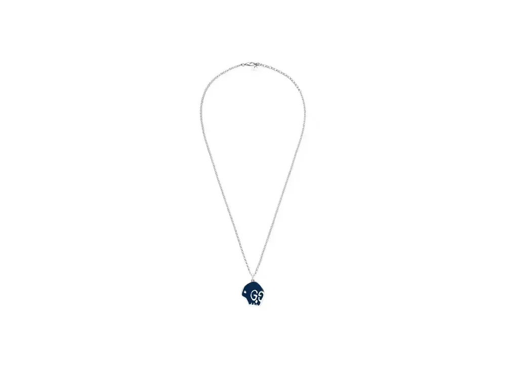 GUCCI GucciGhost Necklace "Black/Silver"