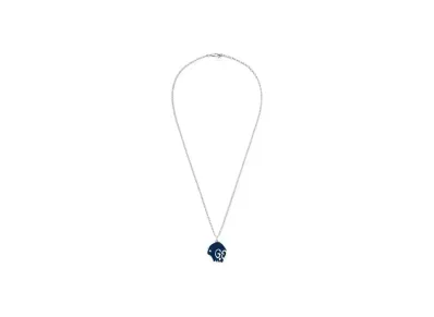 GUCCI GucciGhost Necklace "Black/Silver"
