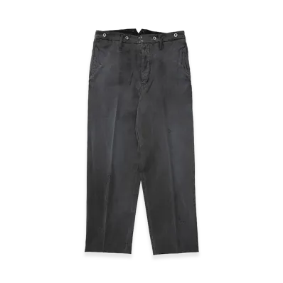 visvim Pastoral HW Pants DMGD "Black"
