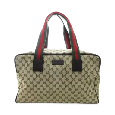 GUCCI GG Canvas Boston Bag "Beige"