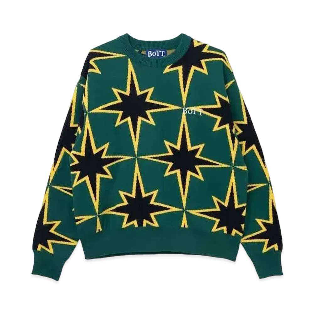 BoTT Sparkle Cotton Sweater "Green"