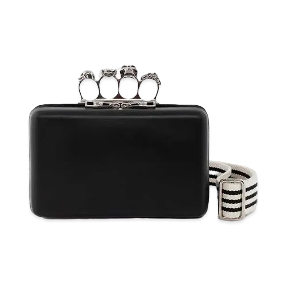 Alexander McQUEEN Knuckle Twisted Clutch "Black"