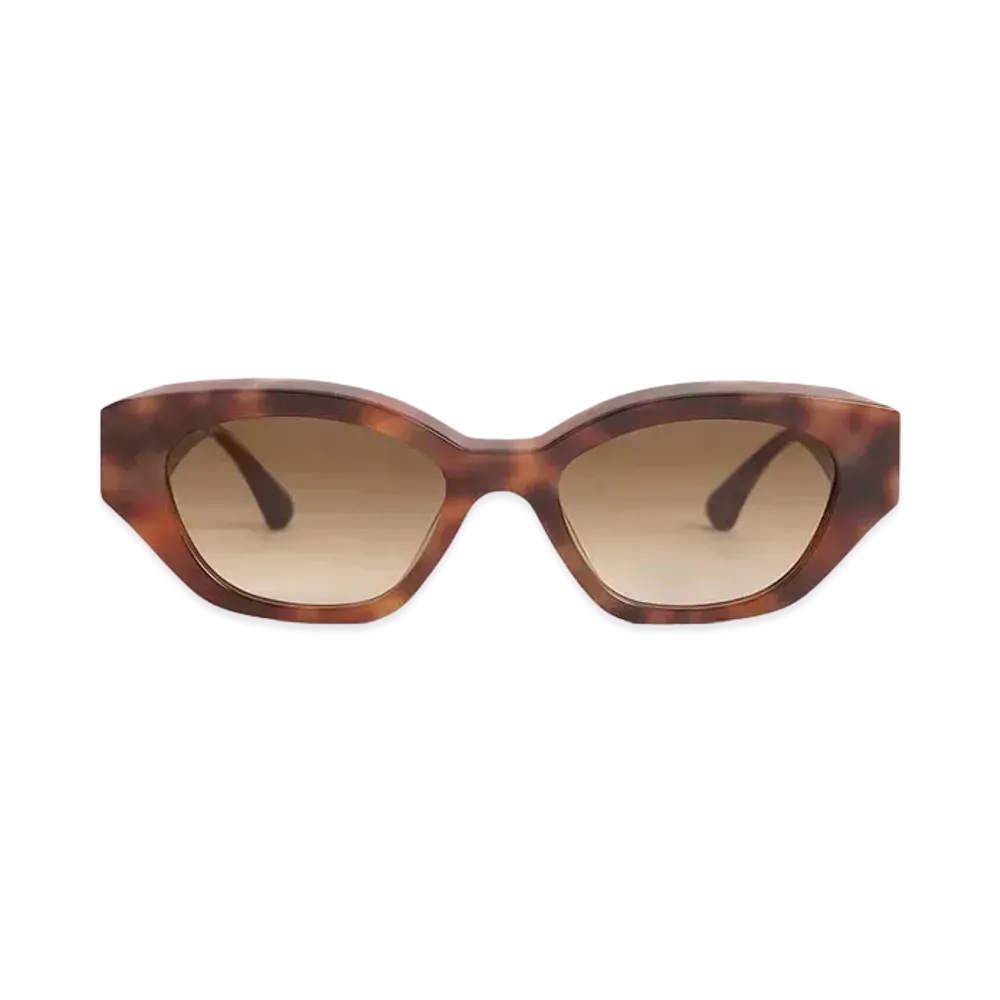 CHARLES & KEITH Recycled Acetate Sculptural Cat-Eye Sunglasses "T.Shell"